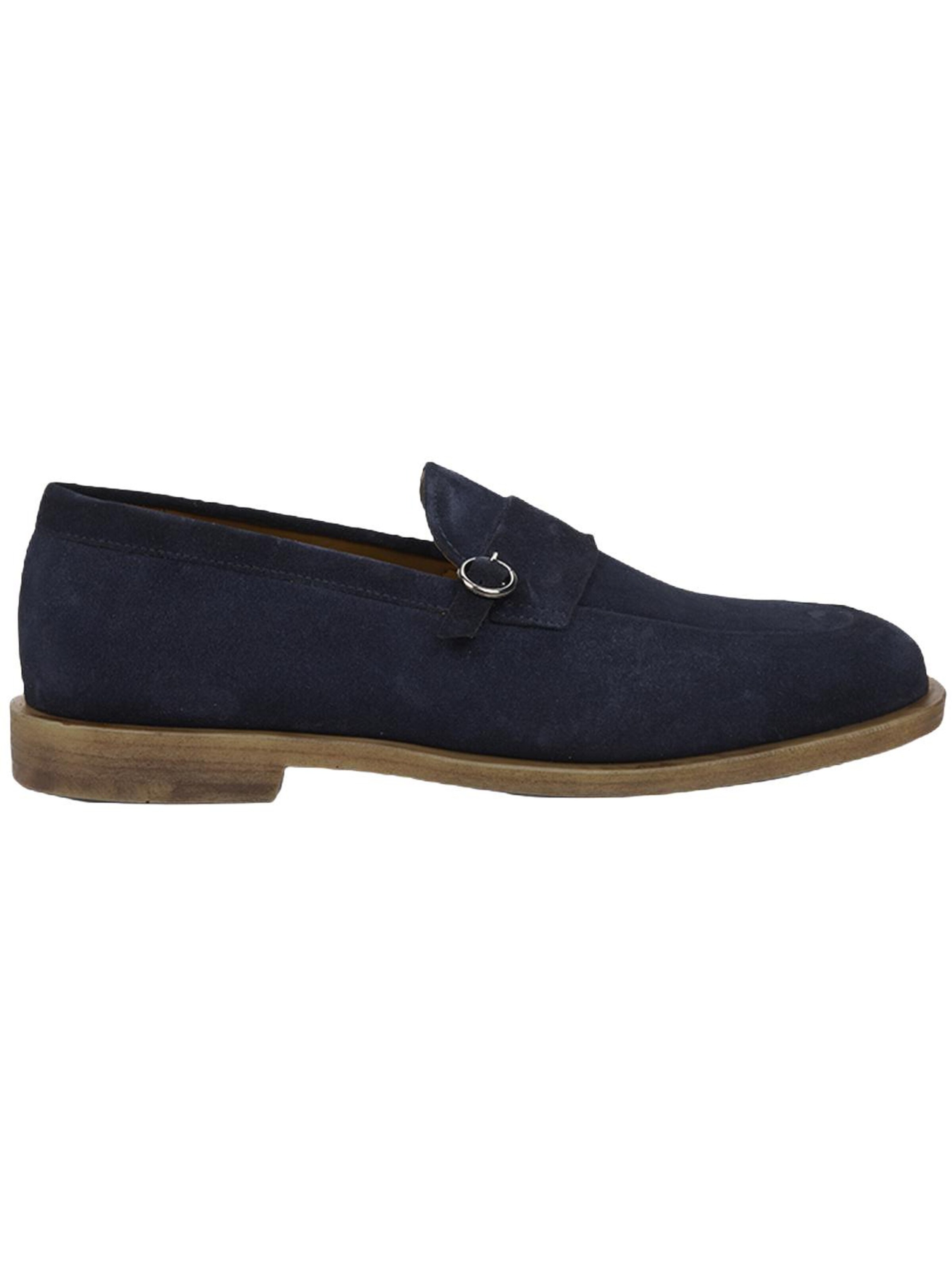 Desa Moccasins 'DESA Herren-Wildlederslipper mit Metalldetails' in Blue