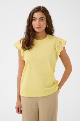 CULTURE Shirt 'Gaby' in Gelb: Vorderseite