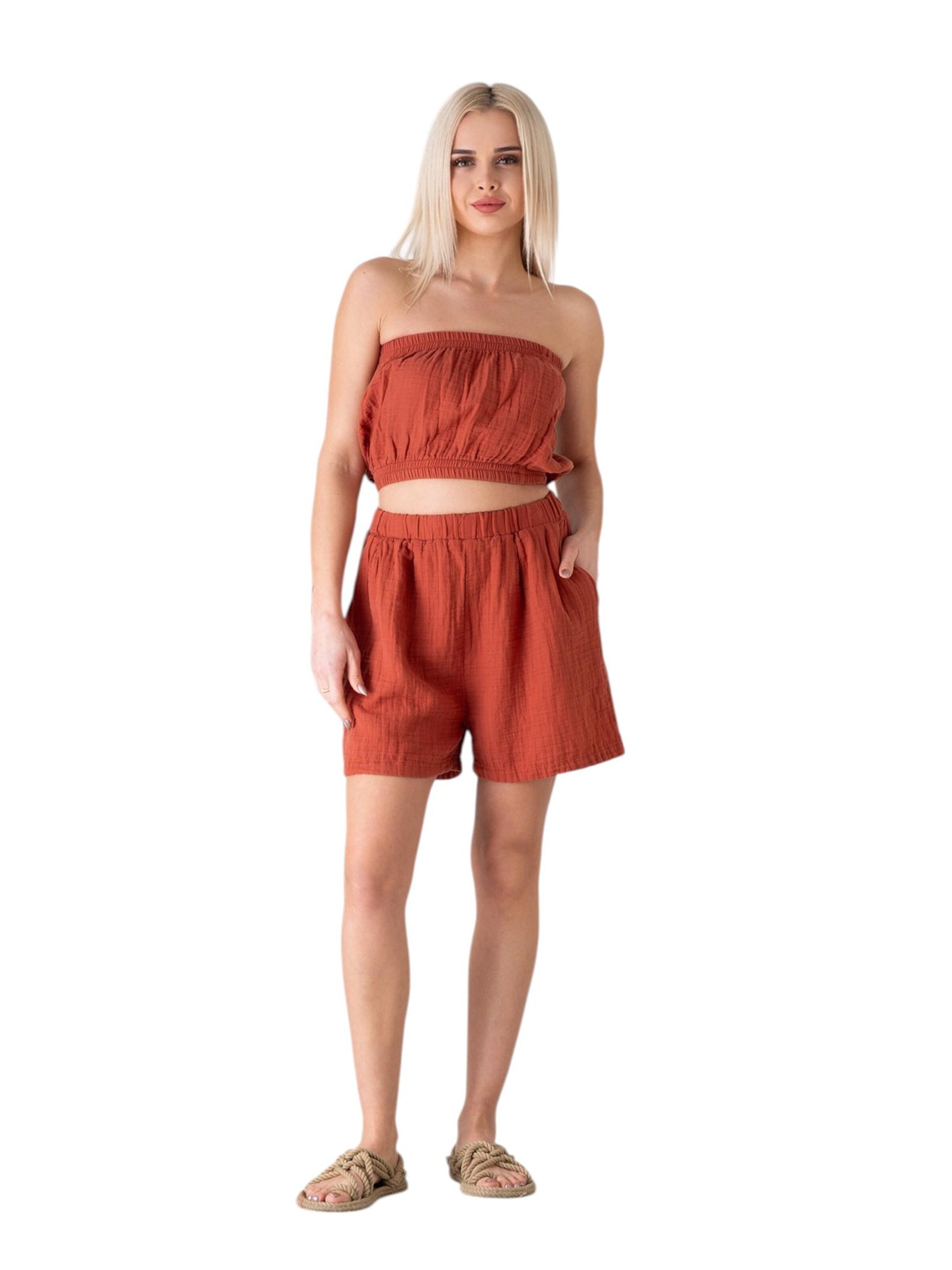 Wide Leg Pantalon 'NOOR' WENOR en rouge