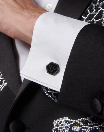 Philipp Plein Jewellery Manchetknopen 'Hexagon' in Grijs