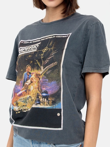 Recovered Shirt 'Star Wars International Poster' in Grijs
