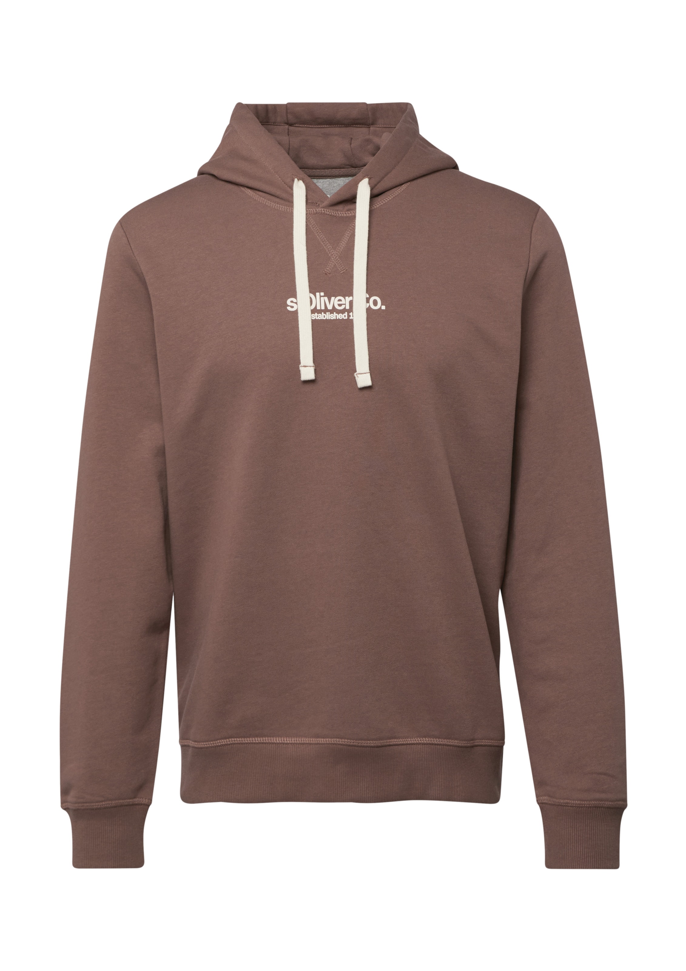 Sweat-shirt s.Oliver en marron : devant