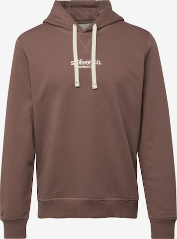 Sweat-shirt s.Oliver en marron : devant