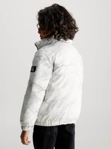 Calvin Klein Jeans Winter jacket 'Reversible Marble AOP' in Grey