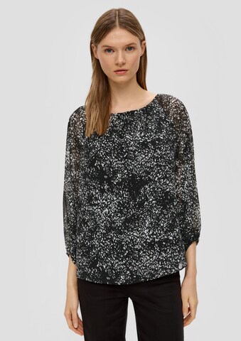 s.Oliver BLACK LABEL Bluse in Schwarz: Vorderseite