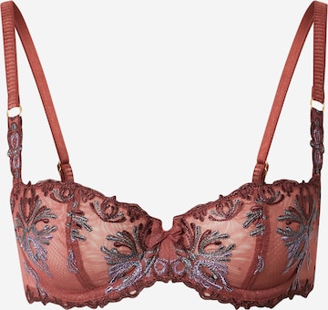 Chantelle Balconette Bra 'CHAMPS ELYSEES' in Brown: front
