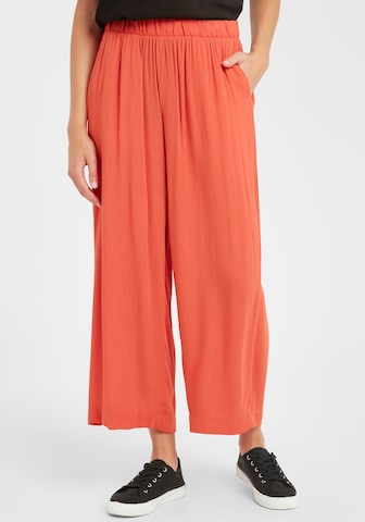 Wide Leg Pantalon 'MARRAKECH' ICHI en orange : devant
