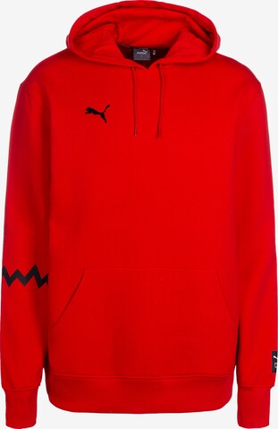 PUMA Sportsweatshirt 'Hoops' in Rood: voorkant