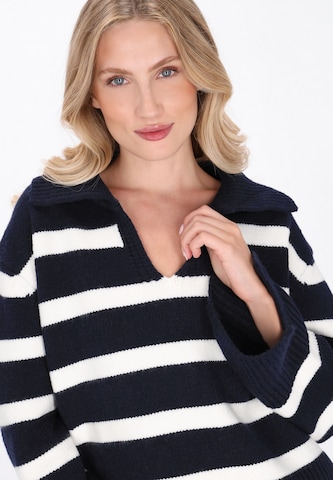 Pull-over DreiMaster Maritim en bleu