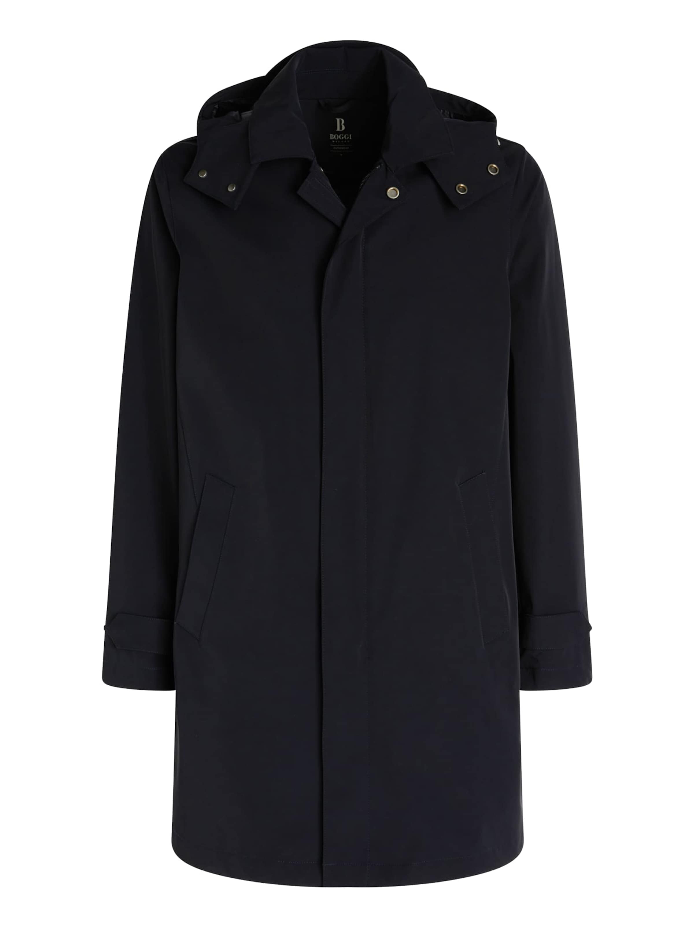 Boggi Milano Funktionsmantel in Blau: Vorderseite
