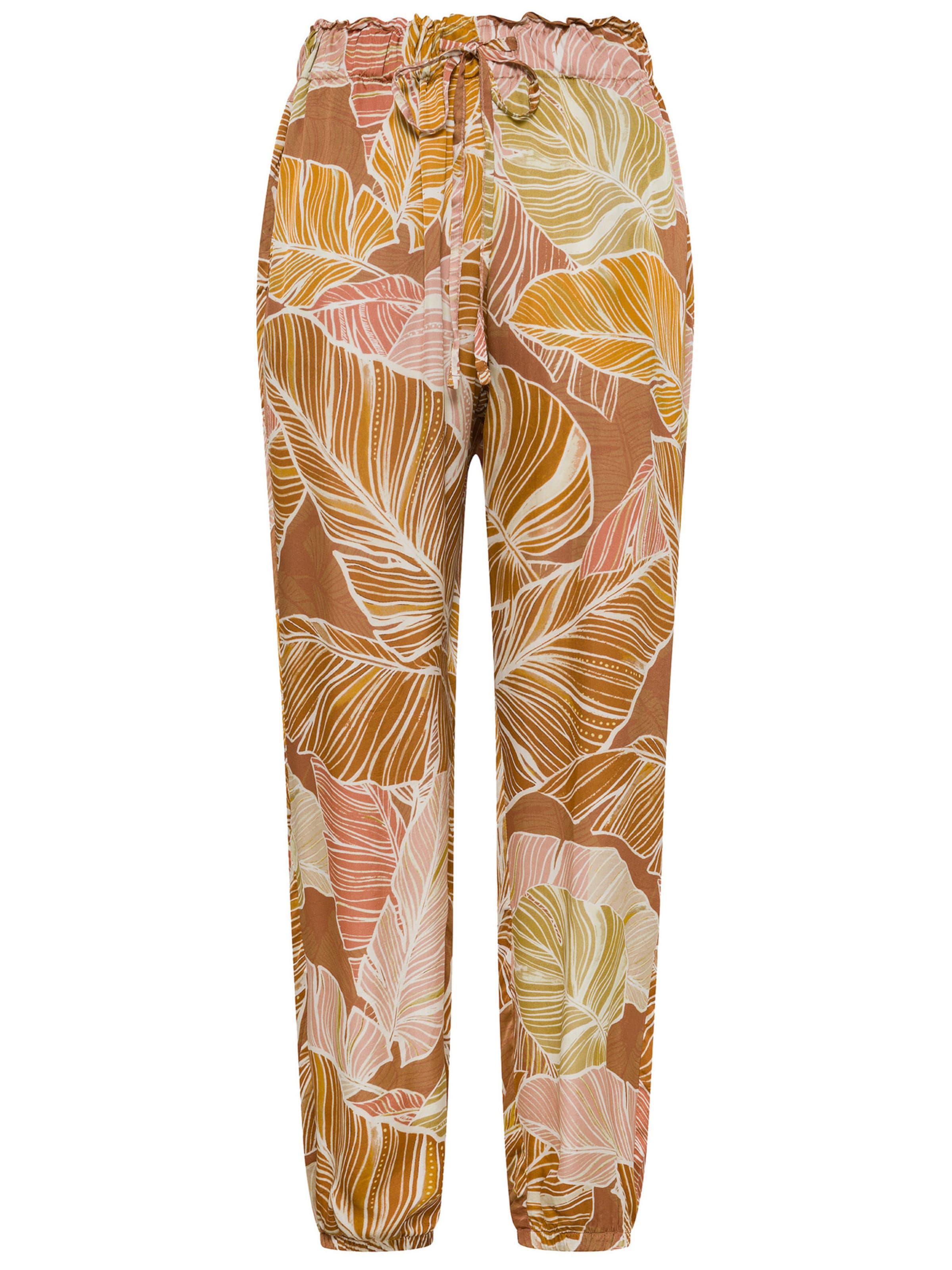 DEHA Tapered Broek in Bruin: voorkant