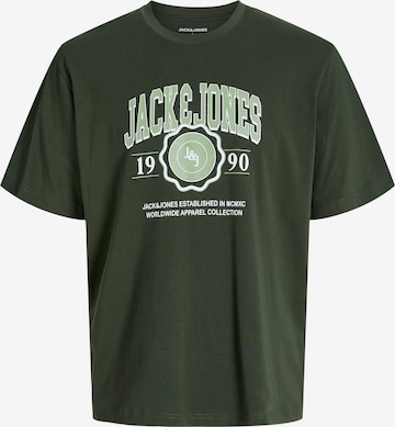 Maglietta 'JJMAKO' di Jack & Jones Plus in verde: frontale