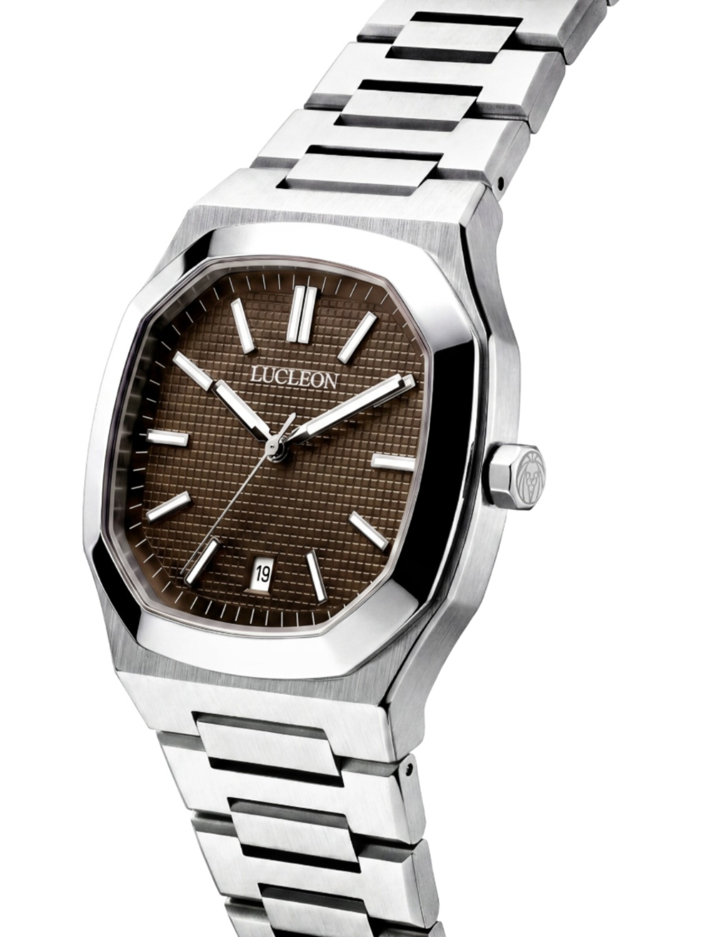 Lucleon Analog watch 'Vector' in Brown