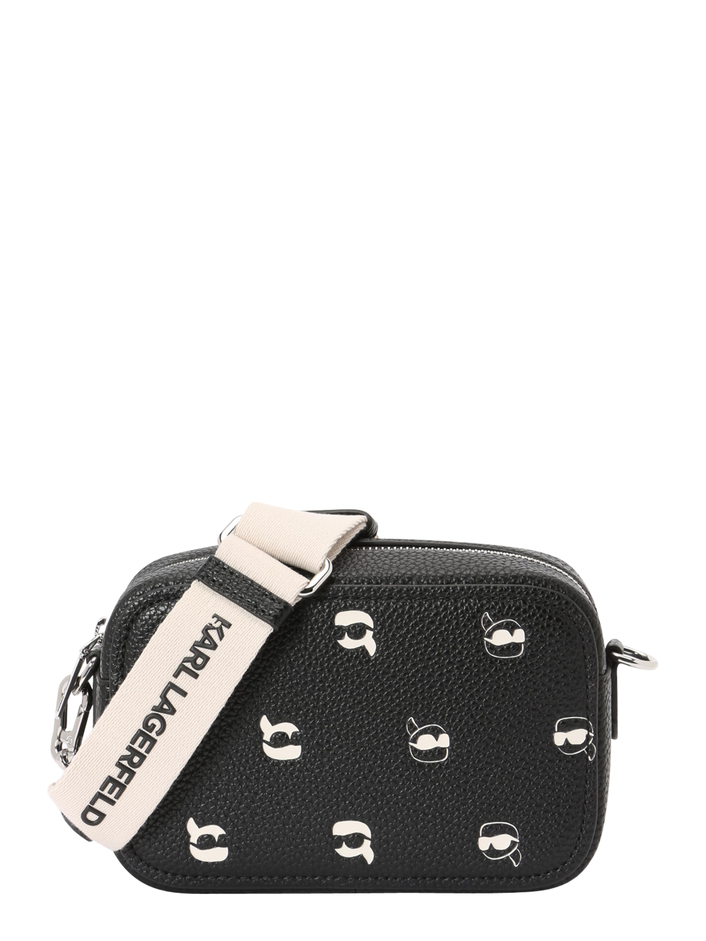 Karl Lagerfeld Чанта с презрамки в черно: отпред