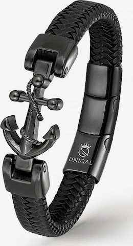 Bracelet 'AHOY MARITIM' UNIQAL en noir : devant