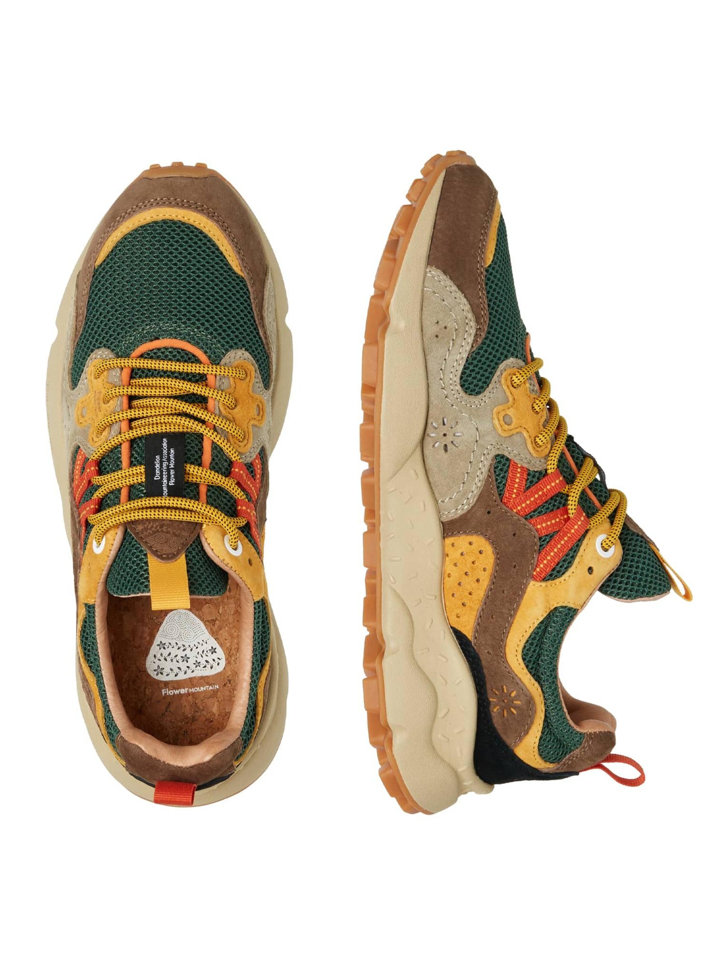 Baskets basses 'YAMANO 3 UNI' Flower Mountain en vert