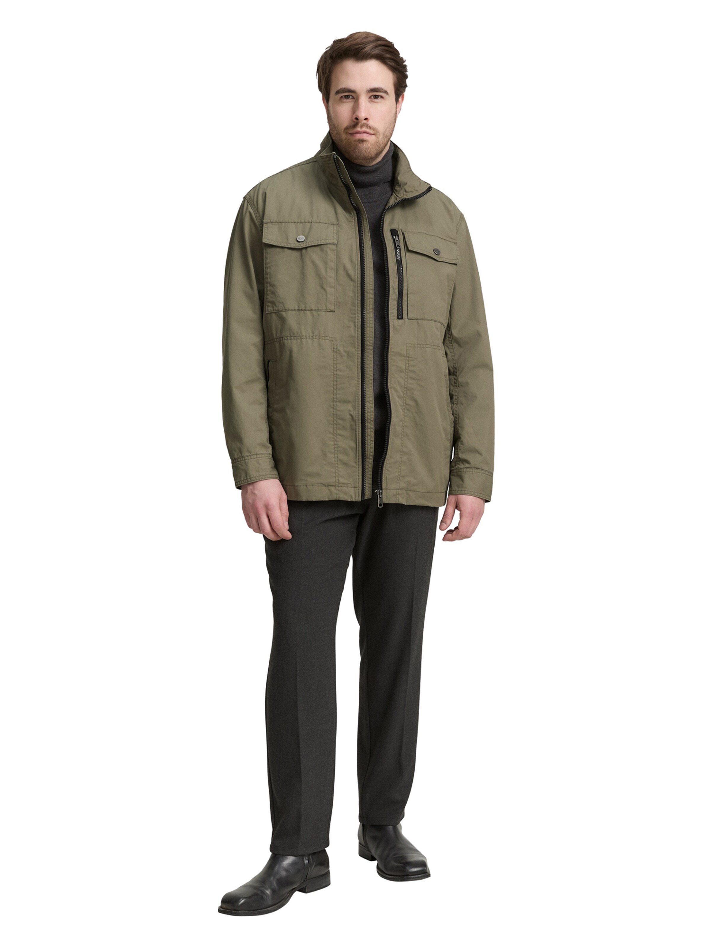 TOM TAILOR Men + Jacke in Grün