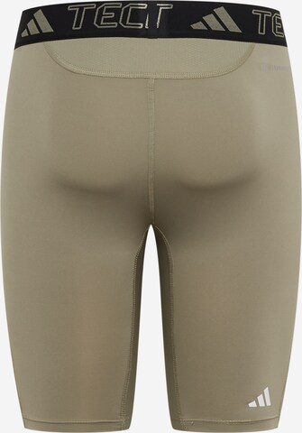 ADIDAS PERFORMANCE Skinny Sportshorts 'Techfit ' in Beige