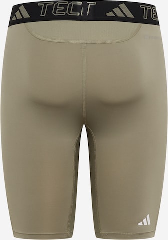 ADIDAS PERFORMANCE - Skinny Pantalón deportivo 'Techfit ' en beige