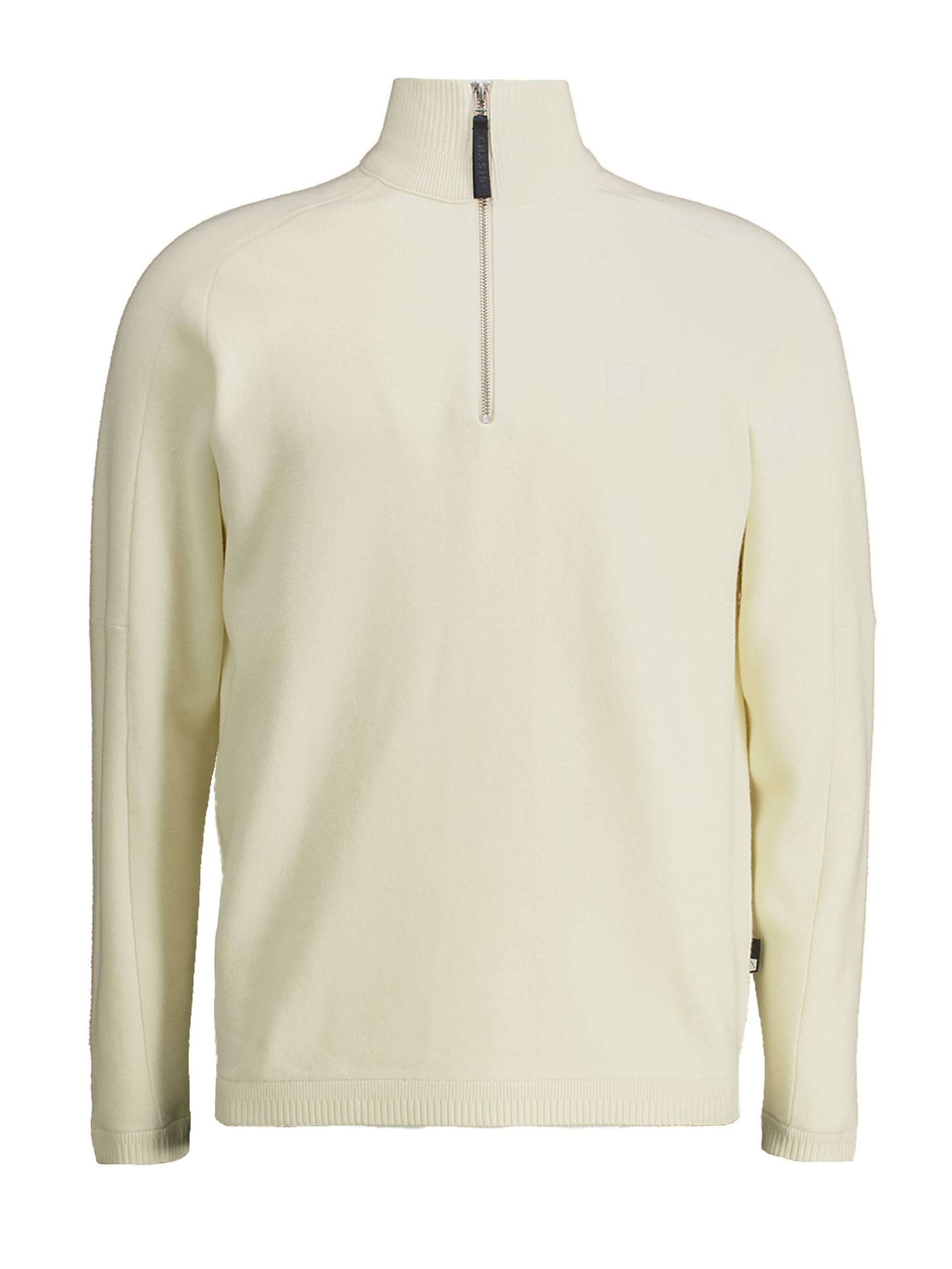 CHASIN' Pullover 'Oscar Half Zip' in Weiß: Vorderseite