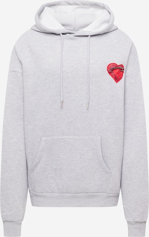 Sixth June Sweatshirt 'HEART PINNED' in Grey: front
