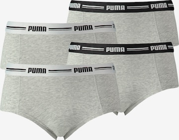 PUMA - Calzoncillo deportivo en gris: frente