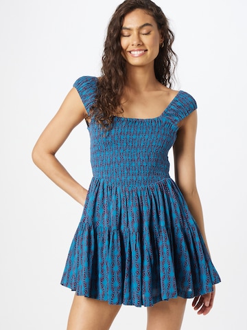 Free People - Vestido 'SWEET ANNIE' em azul: frente