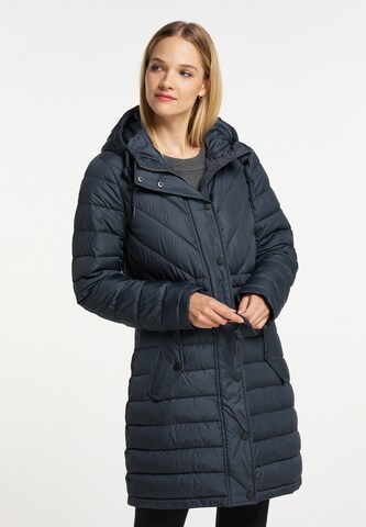 DreiMaster Klassik Winter Coat in Blue: front