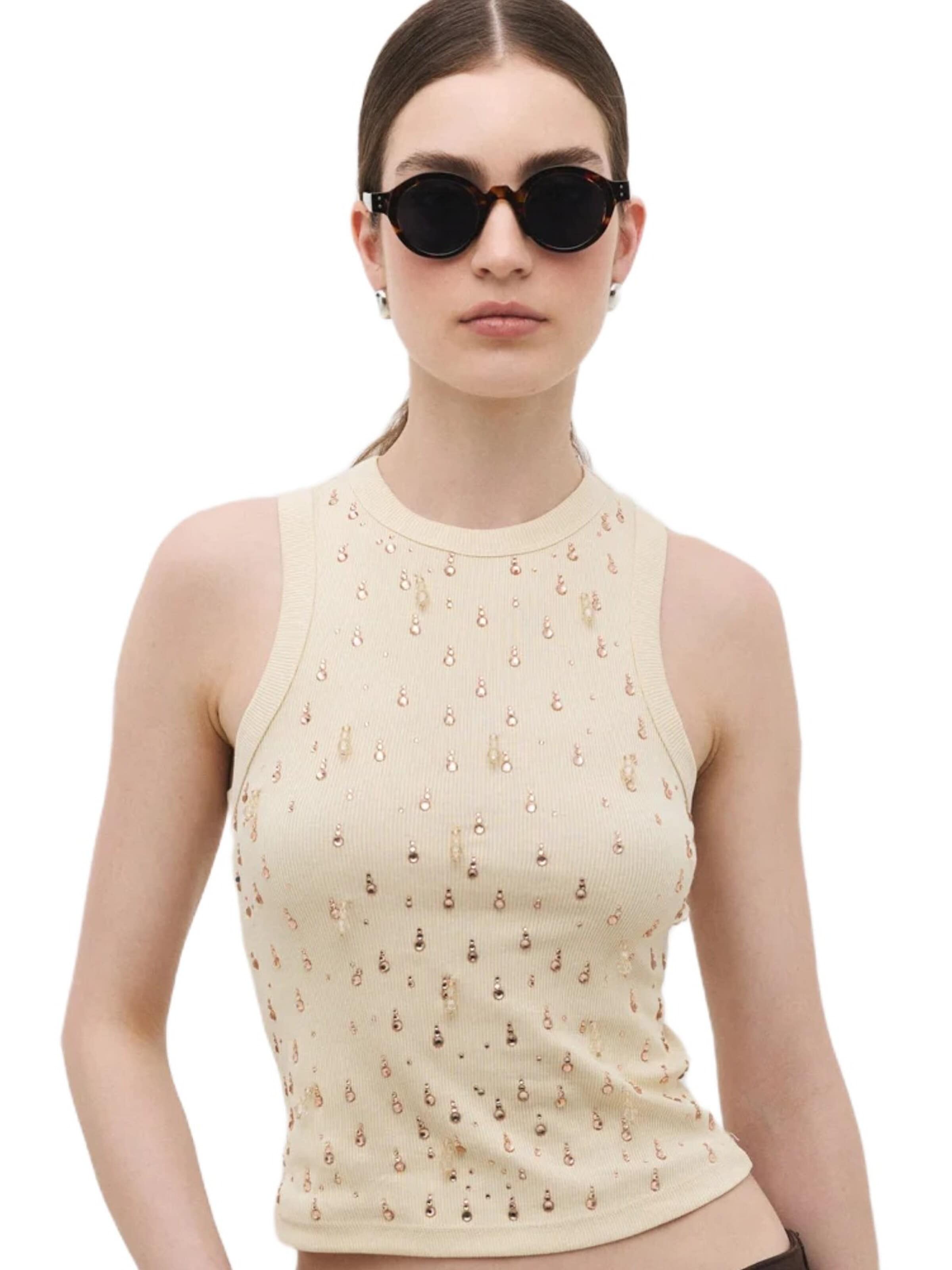No Matter What Top in Beige