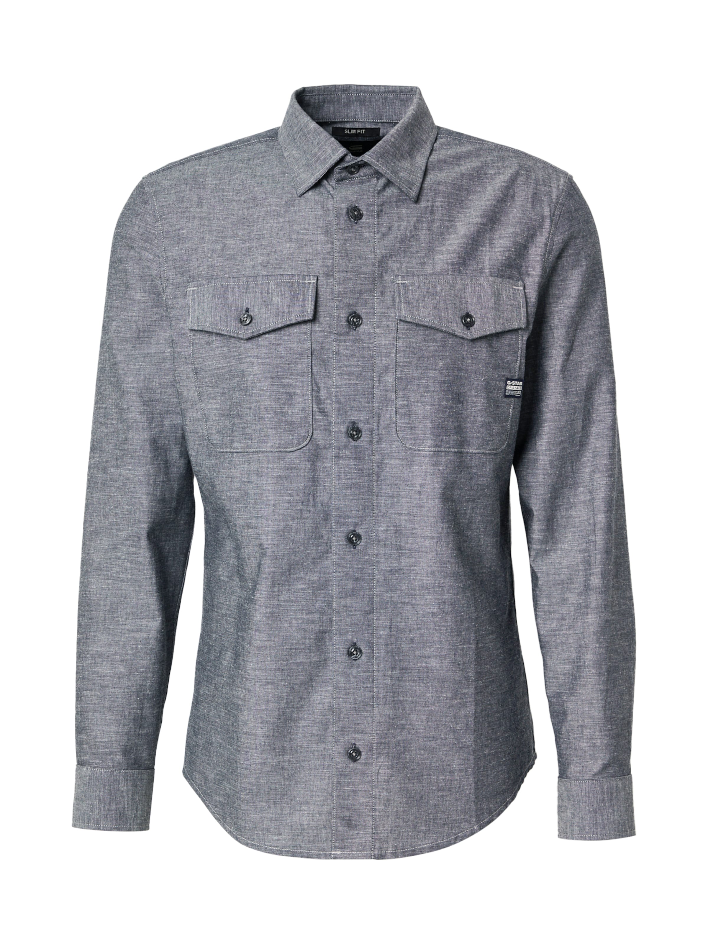 G-STAR Regular Fit Paita 'Marine' värissä sininen: etupuoli