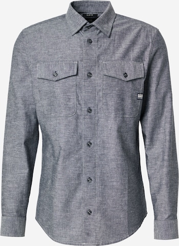 G-STAR Klasický střih Košile 'Marine' – modrá: přední strana