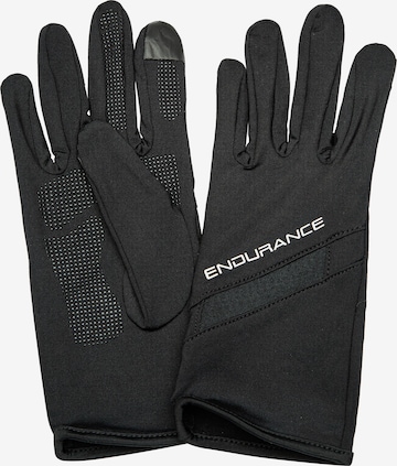 ENDURANCE Athletic Gloves 'Mahkota' in Black: front