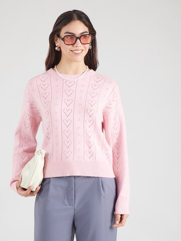 ONLY Pulóver 'ONLPAINT' - rózsaszín: elől