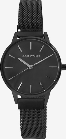 Just Watch Analog Watch 'Malva, 3 ATM' in Black: front
