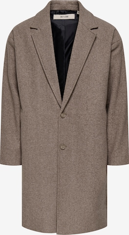 Only & Sons - Abrigo de entretiempo 'ONSWORF' en marrón: frente