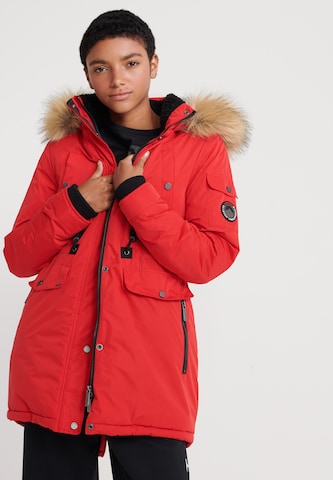 Superdry Winter Parka 'Nadare' in Red