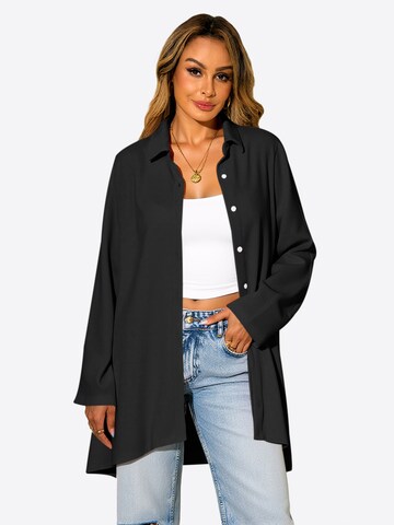 Chemisier Imily Bela en noir : devant