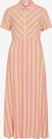 VILA - Vestido camisero 'VIAya Paya' en amarillo: frente