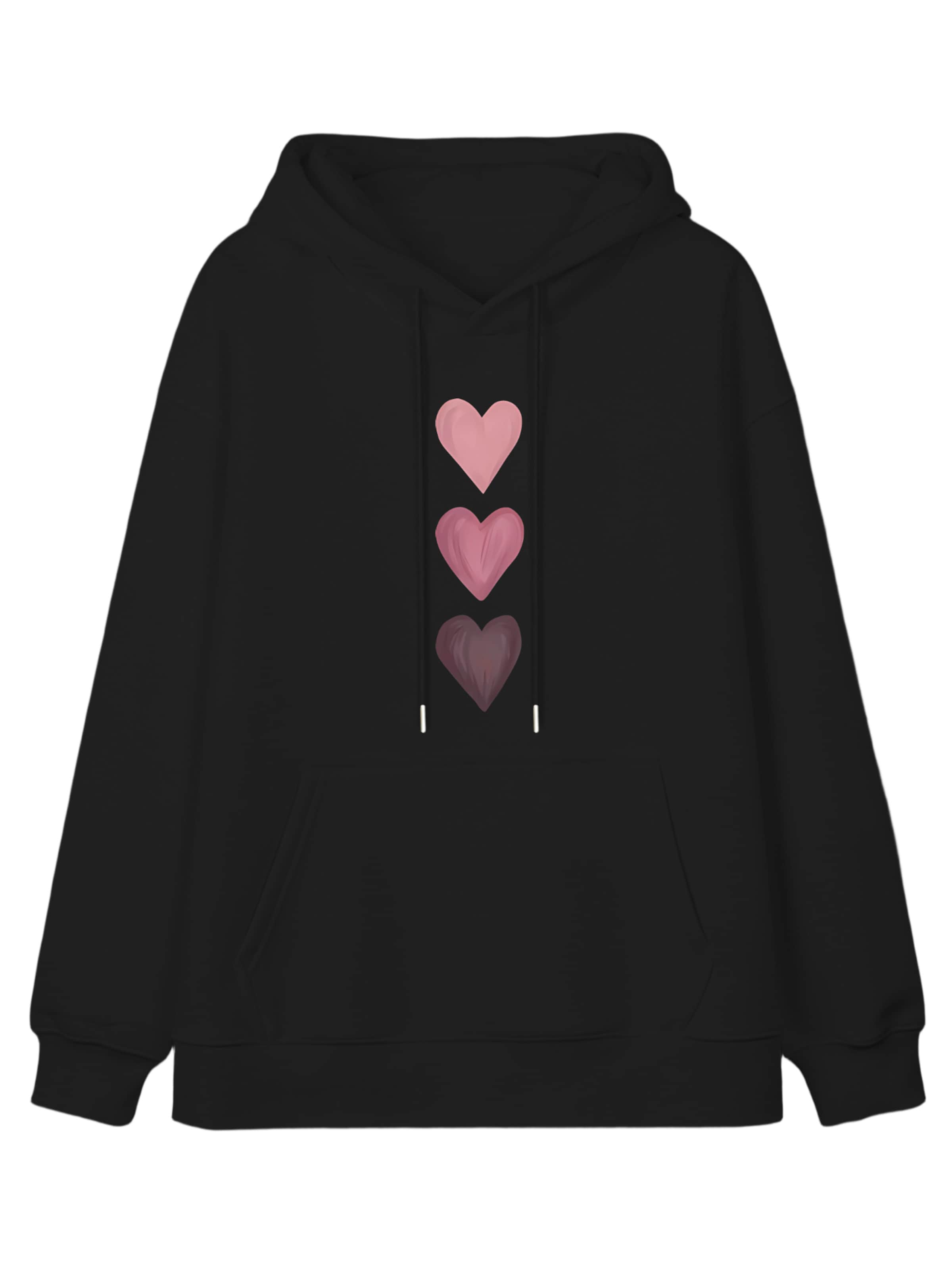 GORHEY Sweatshirt in Zwart: voorkant