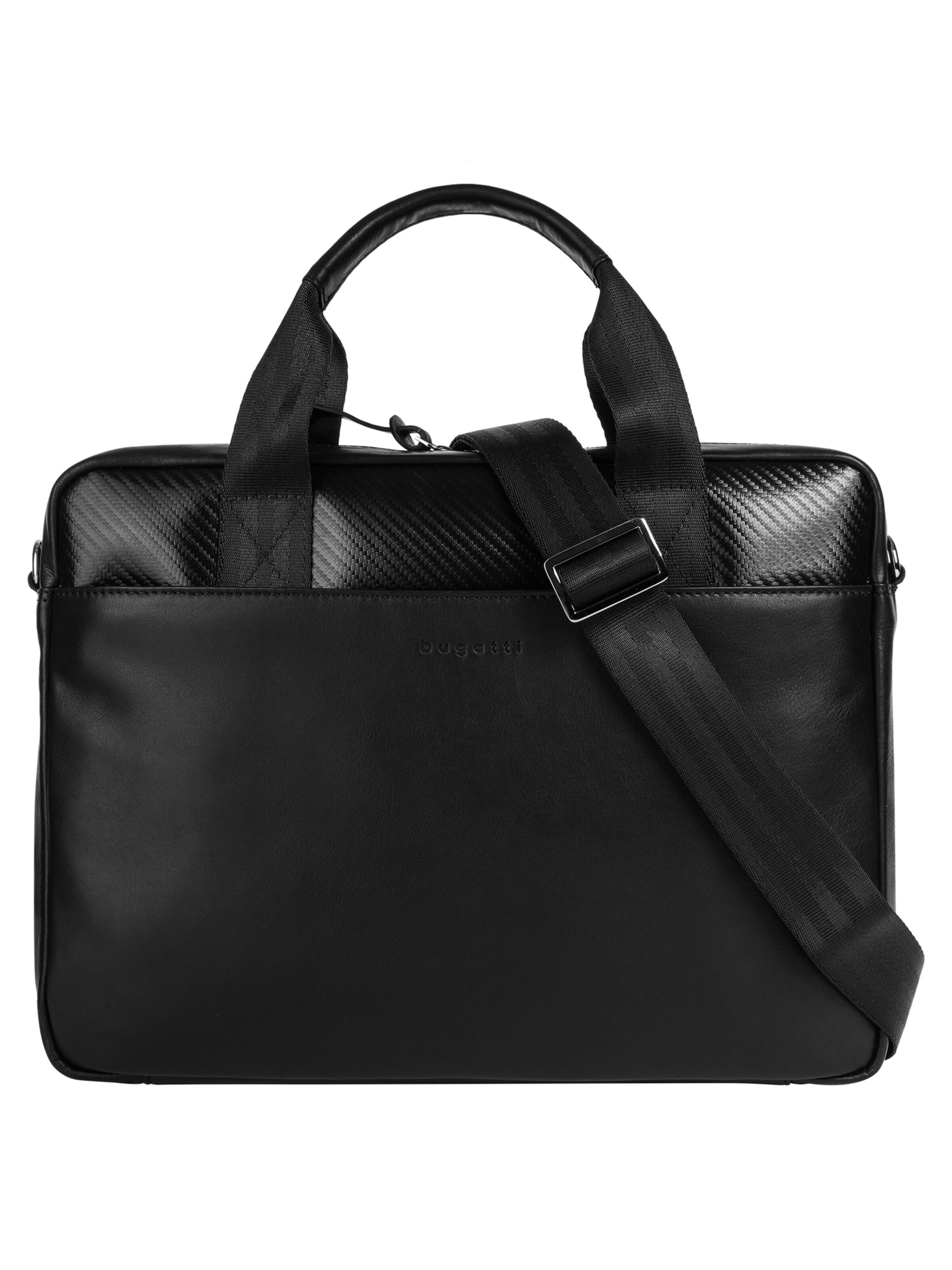 bugatti Aktenkoffer 'COMET  BAGS'‌‌‌‌‌‌ in Schwarz: Vorderseite