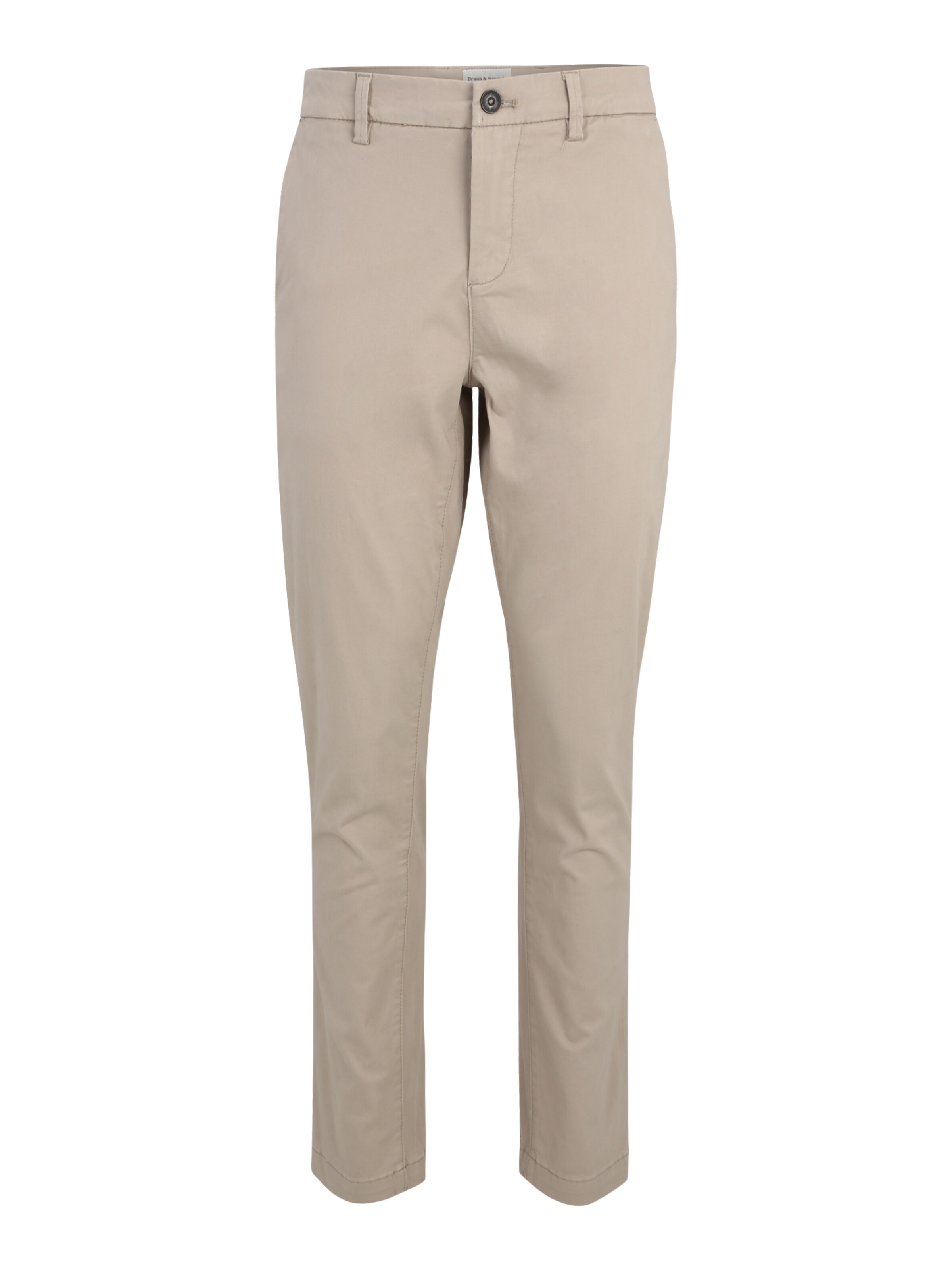 Bruun & Stengade Štandardný strih Chino nohavice 'Malik' - Béžová: predná strana