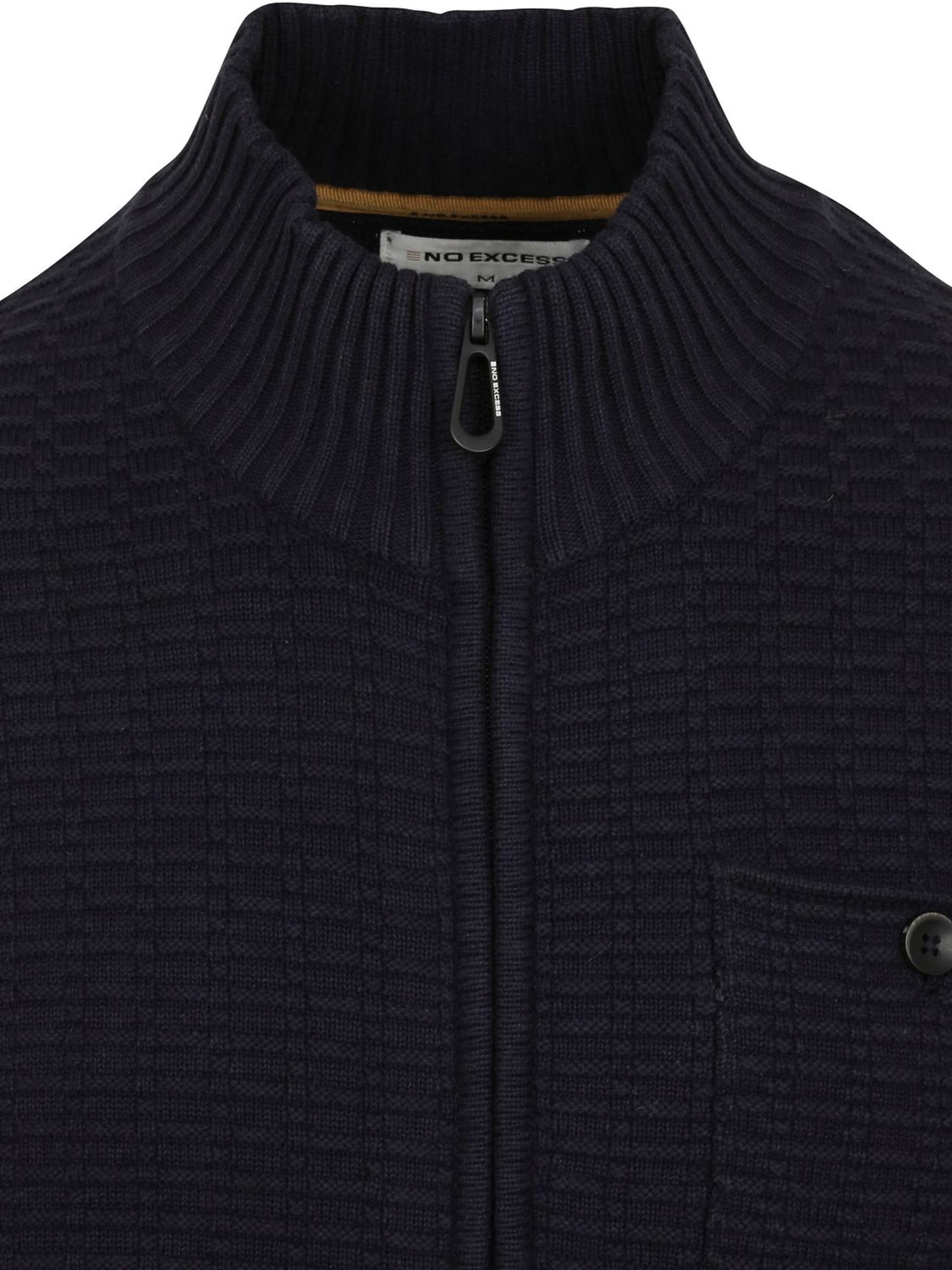 No Excess Knit cardigan in Blue
