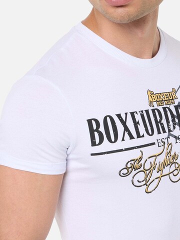 Boxeur des Rues Shirt 'Printed Round Neck T-Shirt'‌‌‌‌‌‌ in Weiß