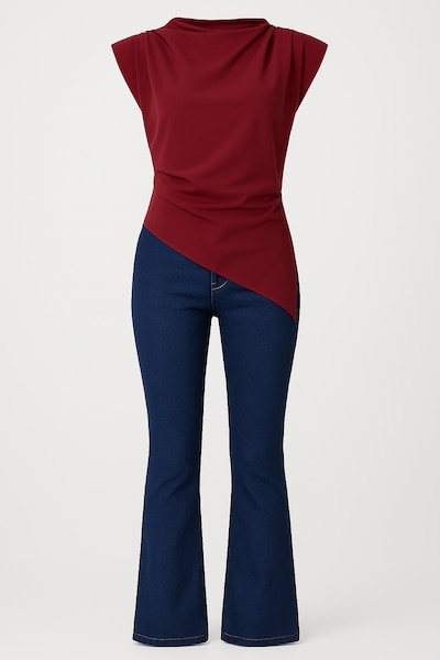 Touche Prive Blouse in Burgundy, Item view