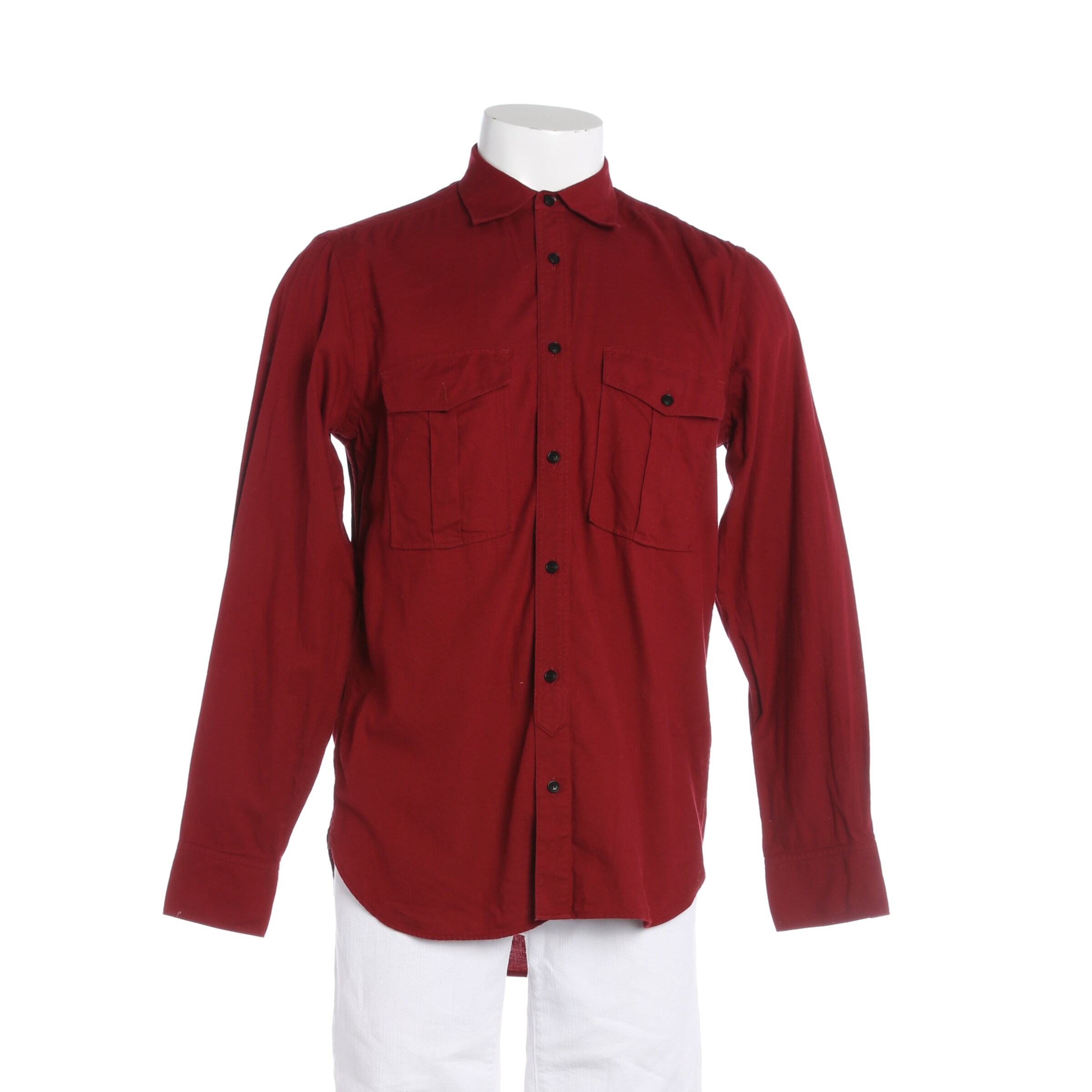 BURBERRY Freizeithemd / Shirt / Polohemd langarm in M in bordeaux, Produktansicht
