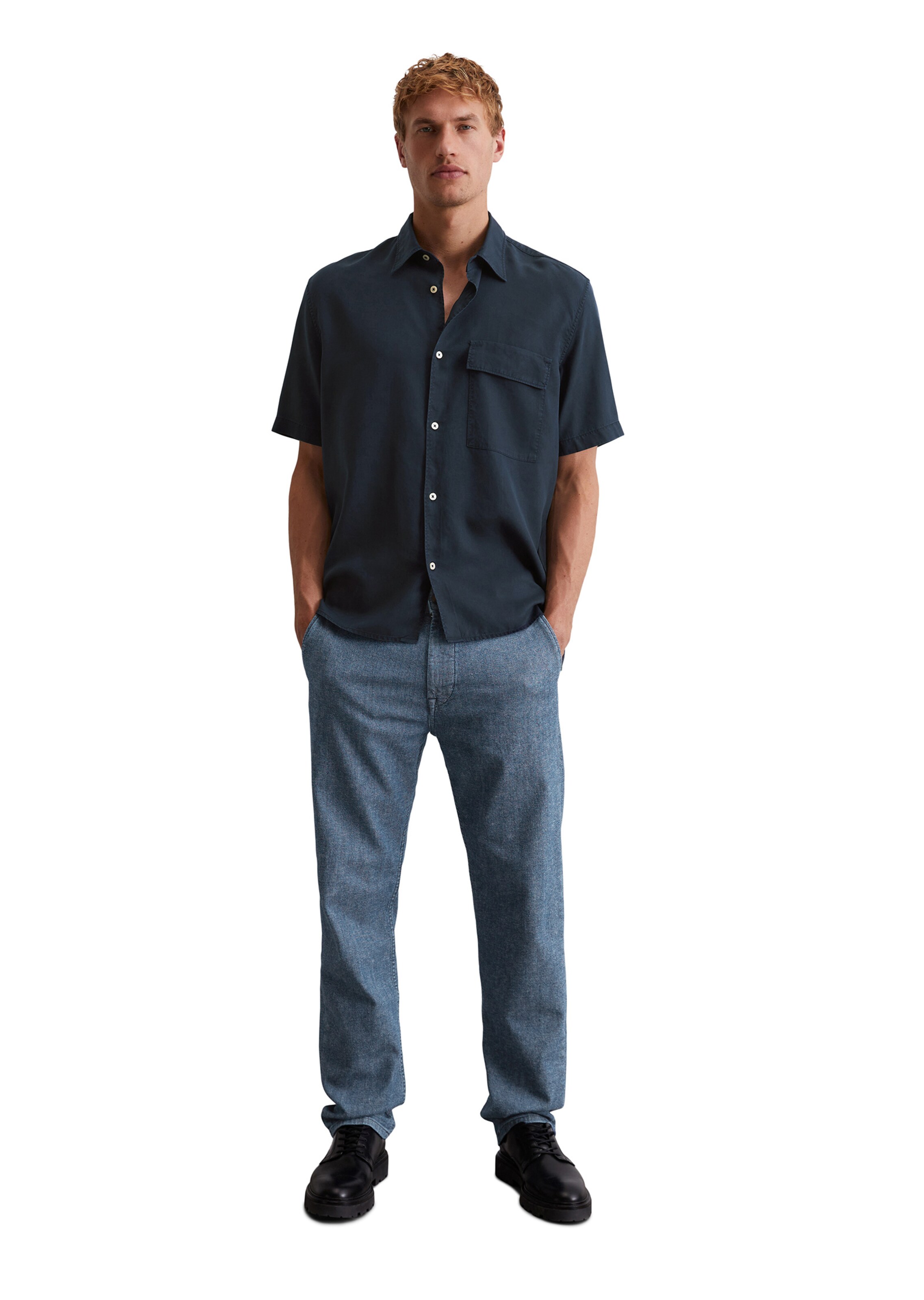 Coupe regular Chemise Marc O'Polo en bleu