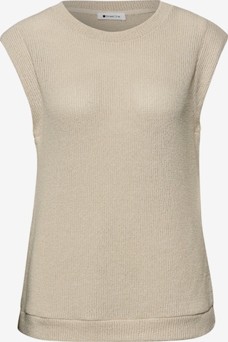 STREET ONE Sweater in Beige: front