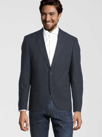 Coupe slim Veste de costume Steffen Klein en bleu : devant