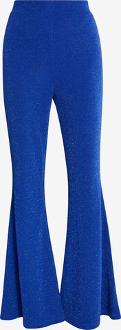 Flared Pantaloni di faina in blu: frontale