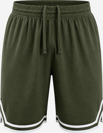 PANTONECLO Boardshorts 'Pantoneclo Men’s Gym Shorts with Side Gasket' in Groen: voorkant